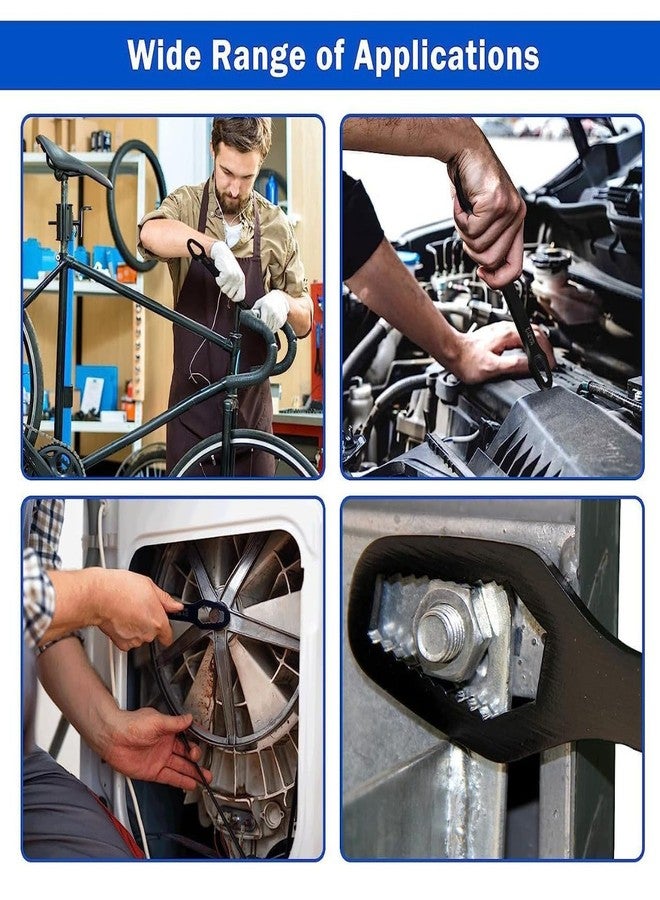 MEZON Double Sided Universal Wrench Self Tightening Universal Key Repair Tool Multifunctional Spanner Repairing Tool Torx Wrench for Home Car Bicycle Motobike (8-13mm/14-22mm) - Image 3